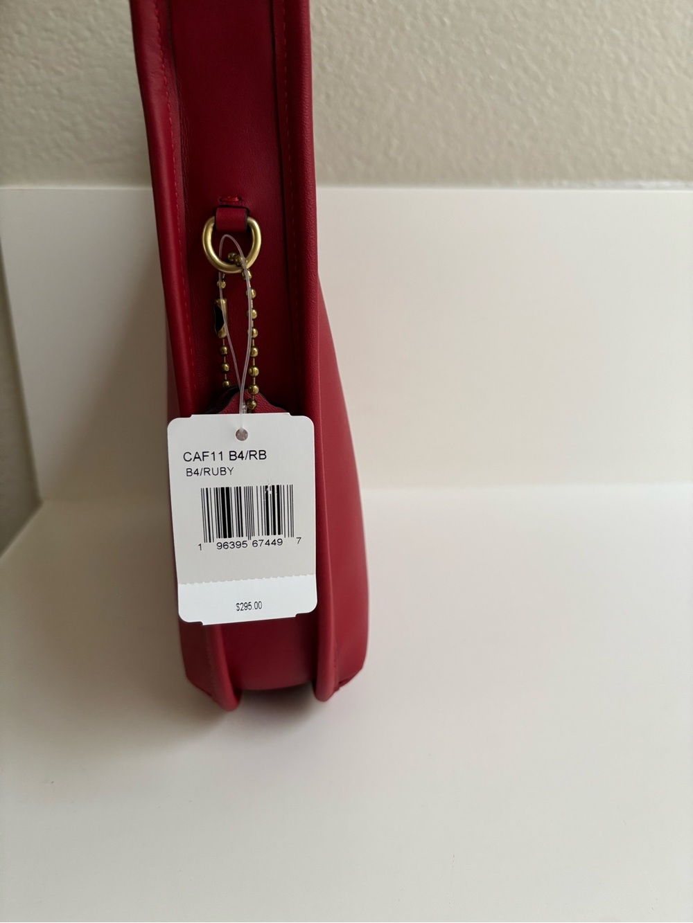 Coach Curve Zip Glovetanned Leather Shoulder Bag with NWT - Picture 10 of 10